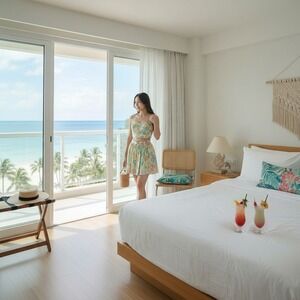 American Eagle Outfitters Pleated Mini Skirt (S) & Floral Print Top (M)